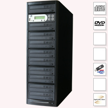 CopyBox 9 CD Duplicator advanced_lightscribe - cd kopieren lightscribe printen zonder pc professionele copybox duplicator torens grote aantallen