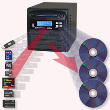 Backups maken van flash memory naar CD of DVD - backup maken usb stick sd cf ms memorycard cd dvd flash memory multimedia duplicator