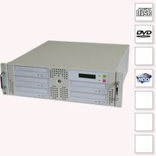 CopyRack 5 CD Duplicator met Harddisk - duplicator 19 negentien inch kast behuizing cd dvd branders recordable disks