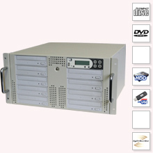 CopyRack 9 Advanced CD Duplicator met Harddisk - 5U rackmount cd dvd kopieer systeem productie vanaf usb sticks memorycards zonder computer