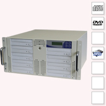 CopyRack 9 CD Duplicator met Harddisk - cd dvd duplicator 19 inch 5u kast productie recordable media